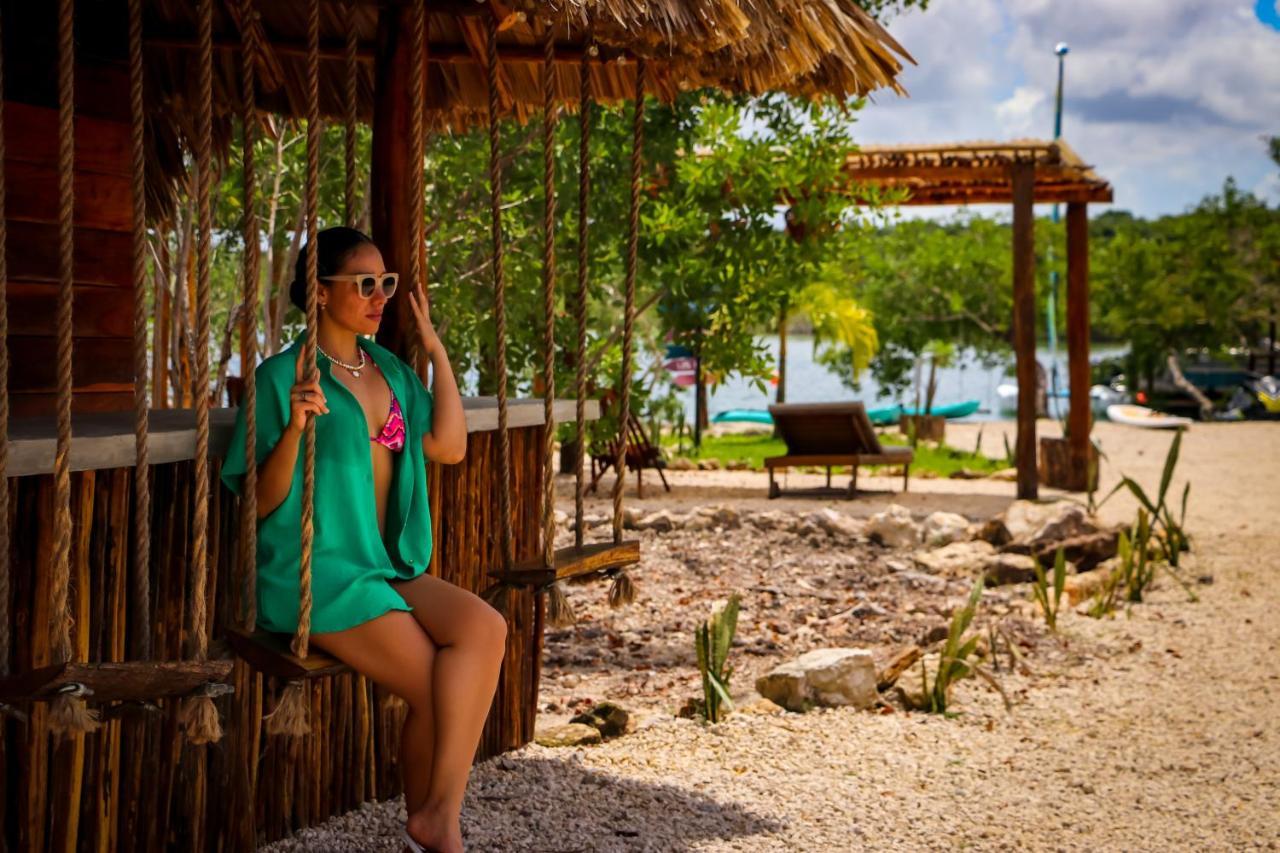 Hotel Y Beach Club Casa Mia Xulha -Bacalar Xul-Ha Екстериор снимка